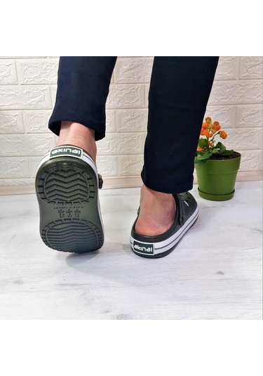 Akınalbella 195 Haki Hastane Aşçı Hafif Rahat Sabo Terlik 001