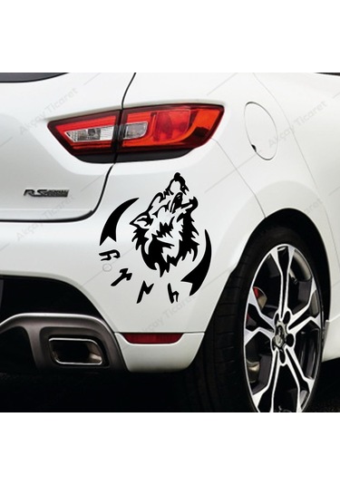 Göktürkçe Türk Sticker Göktürk Kurt Sticker Araç Sticker (367350174)