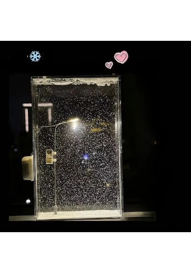 Kangvka Kendi Ellerinle Oluşturabileceğiniz, Sessiz Kar Sahnesi Ve Isımsı Işık Sağlayan Dıy Dekoratif Kar Gece Lambası Çok Renkli