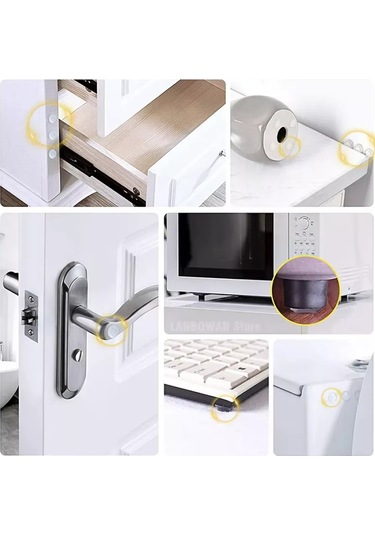 Expertland Kendinden Yapışkanlı Mobilya Amortisör, 20 Adet. 265805261 Beyaz