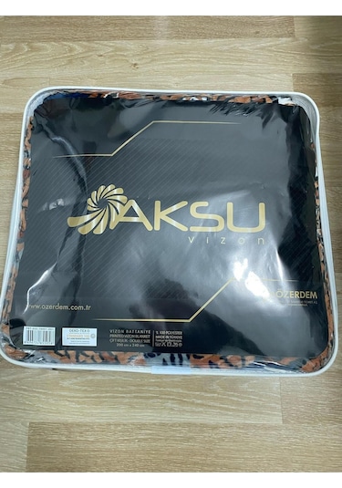 Aksu Tek Kişilik Battaniye Çantali Mavi