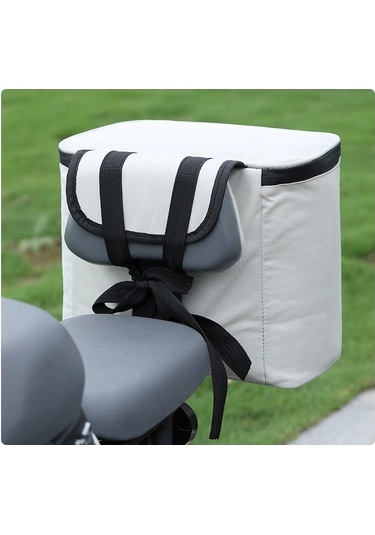 Dianziye Elektrikli Motosiklet Ön Çubuk Çantası - Siyah, Telefon Dokunmatik Bölmeli, Çok Amaçlı Büyük Kapasiteli Depolama Çantası