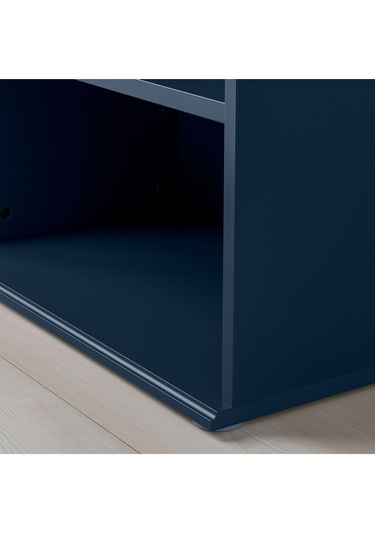 Büfe, Derinlik: 37.5 Cm Yükseklik: 90 Cm Genişlik: 120 Cm Depolama Ve Organizasyon Vitrin Mavi-siyah Mavi