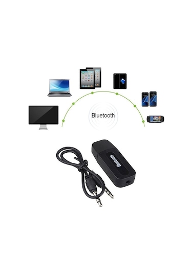 Sones M1 Bluetooth Ses Verici Alıcı Adaptörü Taşınabilir Ses Çalar Siyah