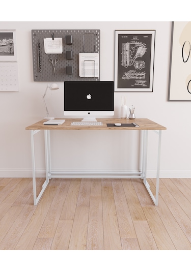 Fahrettin Küçük Worklife Katlanabilir Çalışma Masası Bilgisayar Masası Çizim Masası Work001  Beyaz71