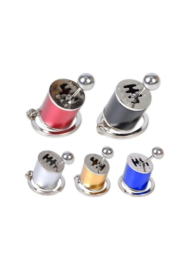 Hareketli Araba Vites Anahtarlık Altı Hız Manuel Vites Dişli Shif Çok Renkli