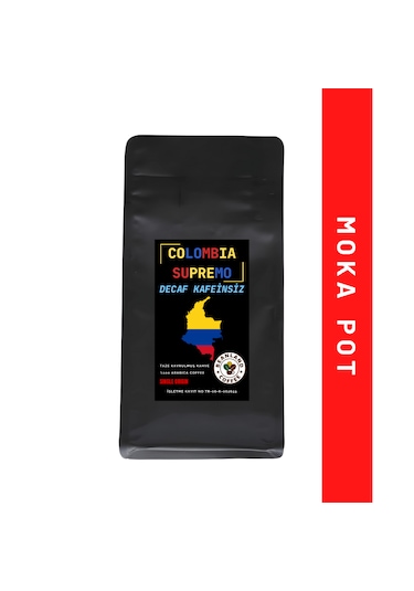 Beanland Coffee Decaf Kafeinsiz Colombia Supremo Moka Pot 250 G