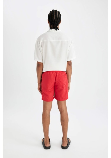 DeFacto File Astarlı Kısa Boy Deniz Şortu N0132AZ24HSRD70