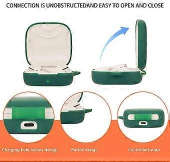 Kulaklık Kılıfı Darbeye Dayanıklı Kılıf Cilt Dostu Koruma Yıkanabilir Kabuk Kaymaz, Kazara Düşmelere Karşı  Koruma Sağlar Ark Koyu Mavi Renk