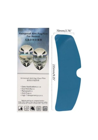 Motosiklet Kask Lens Filmi Evrensel Yağmur Kaydırıcı Şeffaf (529443670)