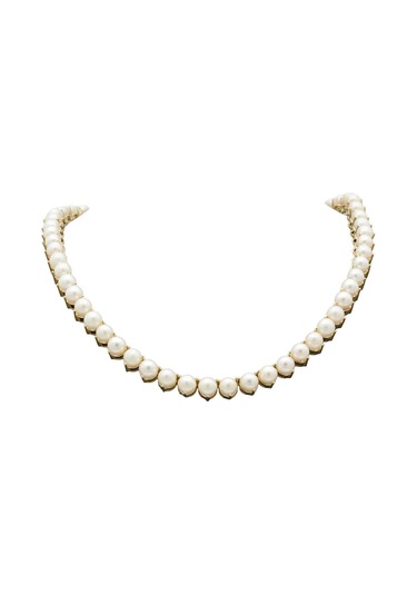 Üç Tırnaklı Doğal İnci Gerdanlık Rose