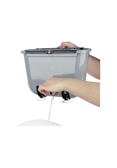 Su Tasarrufu Sağlayan Pratik Vantuzlu Bulaşık Yıkama Fırçası Çok Renkli