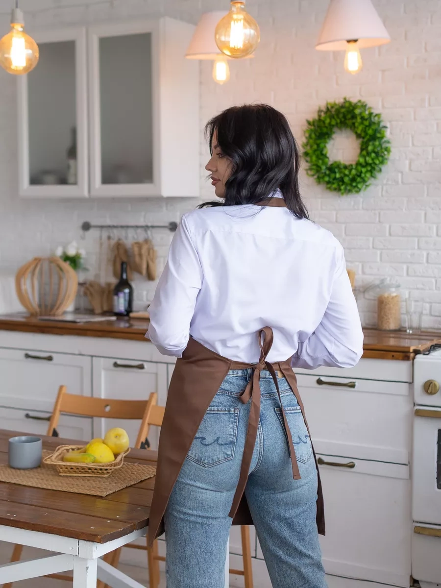 Valiver Usta İçin Cepli Mutfak İş Önlüğü 31978282 Kahverengi