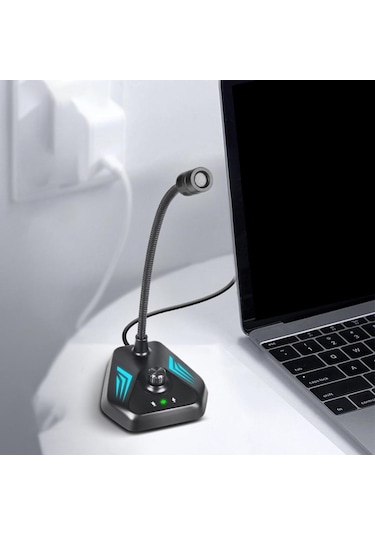 Homyl Windows Dizüstü Bilgisayar Için Usb Mikrofonu Sohbet Pc