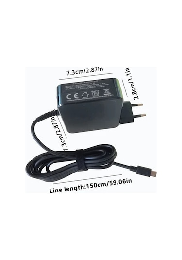 Xuweiwei Cz65wpd V Pd65w Hizli Sarj Avrupa Fisi 1 5m Tip C Sarj Cihazi Hafif Tasinabilir Tasarim Ev Ofis Seyahat Adaptor Altın