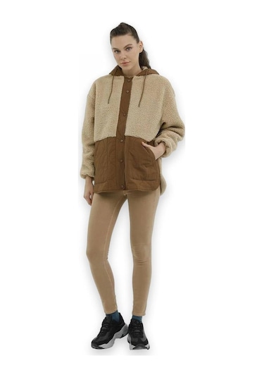Lumberjack Ct2008 Hannah Teddy Jacket Camel Kadın Ceket Camel