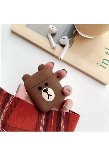 Iphone 1/2. Nesil Uyumlu Koruyucu Bluetooth Kulaklık Kılıfı Figürlü Yogi Airpods 1/2. Nesil