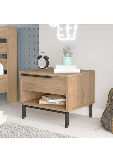 Robin Home Lidya Komodin Çekmeceli Metal Ayaklı Sepet