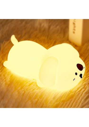 Cbtx Başucu Musluk Lambası Sevimli Köpek Dokunmatik Gece Lambası