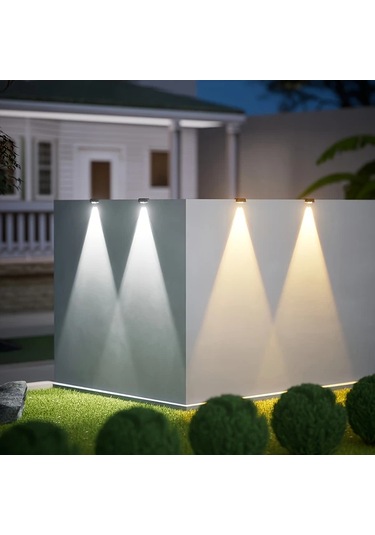 Gateesat Güneş Enerjili 3 Led Basamak Aydınlatma Bahçe Ve Merdiven Işığı Beyaz