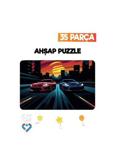 Ahşap Çocuk Puzzle 35 Parça-23