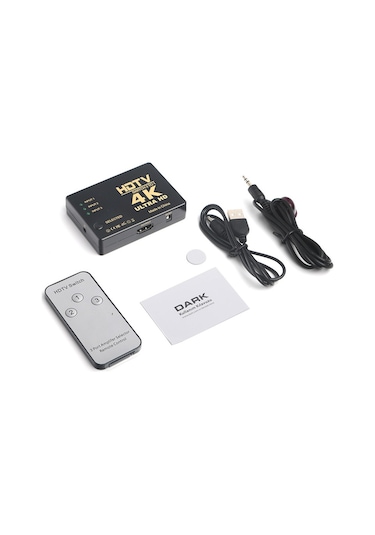 Dark Full HD 3 Giriş 1 Çıkışlı HDMI Switch (Seçici)