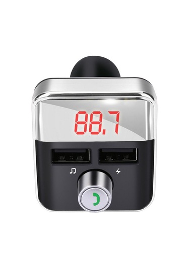 Springsun Bt5.0 Oto Fm Transmitter, İkili Usb Şarj Cihazı, El-işsiz Arama Desteği, Mp3 Çalar, Gürültüsüz Ses Kalitesi, Gümüş