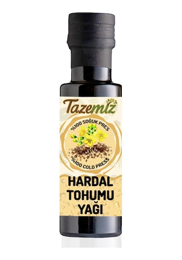 Tazemiz Soğuk Sıkım Hardal Tohumu Yağı 100 ML