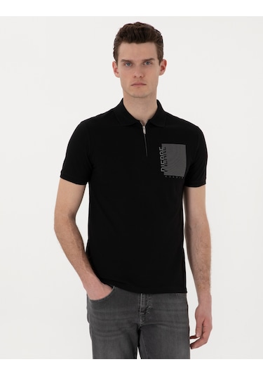 Pierre Cardin Erkek Siyah Tişört 50307929-vr046 Siyah