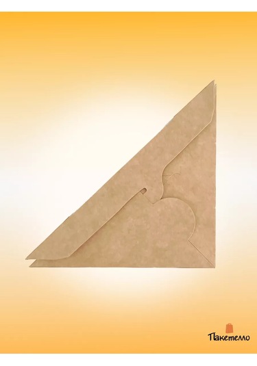 Paketello Sandviç Ambalajı 12,5x12,5x4cm, 50 Adet 243864532 Bej