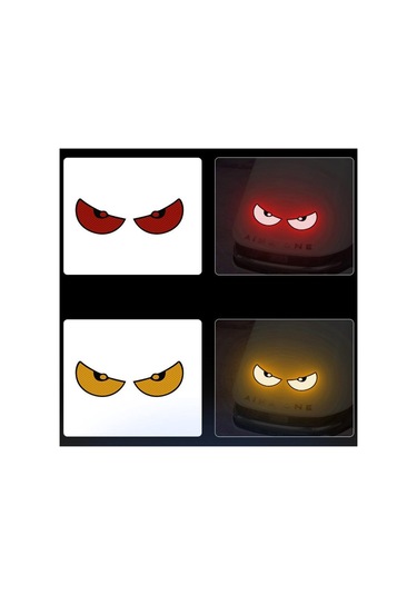 2 Adet/set Pet Araba Çıkartmaları Güvenlik Pencere Çıkartmaları Yaratıcı Reflektif Şeritler