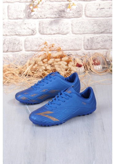 Lig Titan Saks Mavi Orjinal Ürün Çim Saha Halı Saha Erkek Futbol Ayakkabı Saks