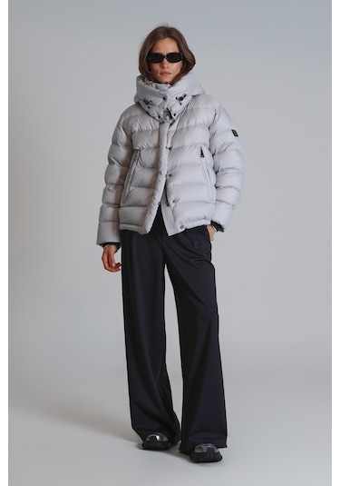 Lufian Rose Kaz Tüyü Kadın Mont Taş Taş 122120038100190 Taş