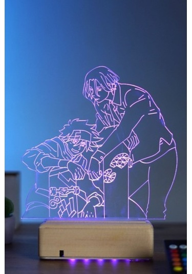 Sk8 The Infinity Reki & Langa 16 Renk Anime Gece Lambası