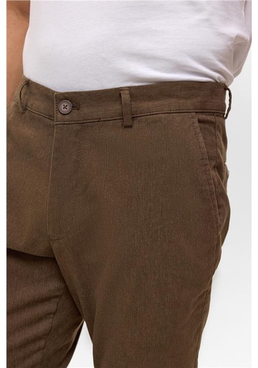 Kiremit Regular Armürlü Pantolon Kiremit