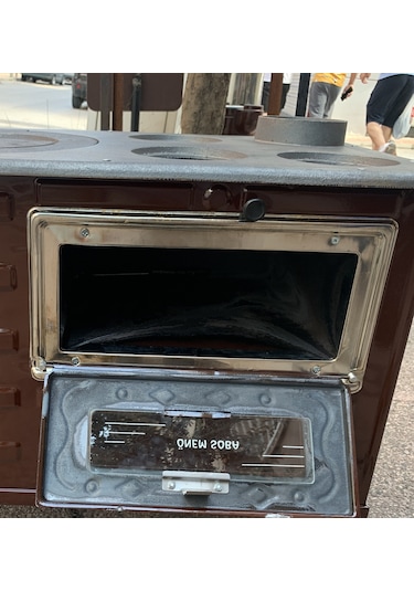 Önem Emaye Kovalı Kuzine Soba Fırınlı Uyuyan Odun Kömür Sobası