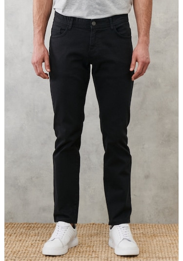 Erkek Sıyah 360 Derece Her Yöne Esneyen Rahat Slim Fit Pantolon Siyah Erkek Sıyah 360 Derece Her Yöne Esneyen Rahat Slim Fit Pantolon Siyah