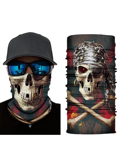 Motorcu Boyunluk Baf Buff Bandana 25x48 Cm Model 2