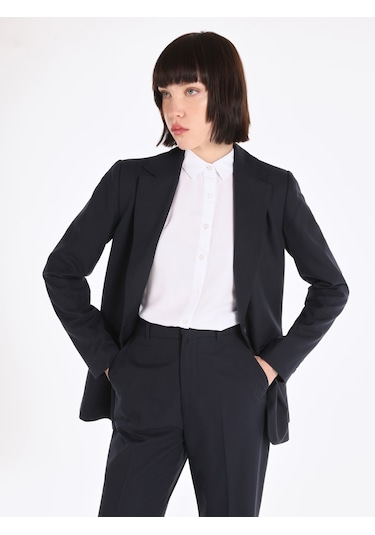 Colins Regular Fit Lacivert Kadın Ceket Cl1066419 Lacivert