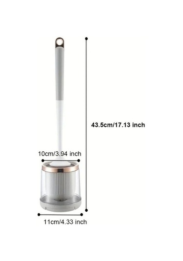 Koyu Gri Wıkhostar Lüks Tuvalet Fırçası Banyo Duvara Monte Hızlı Boşaltma Temiz Aracı Temizleme Fırçası Banyo Aksesuarları Setleri