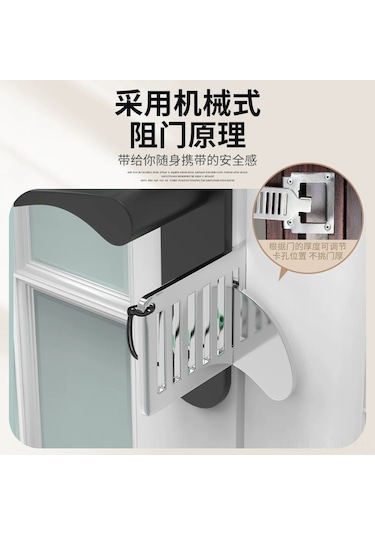 Ximistore9 304 Paslanmaz Çelik Konaklama/ev İç Kapı Engelleyici - Kadın Tek Kişilik/seyahat Güvenlik Aleti, 2. Nesil Kelebek Modeli Altın