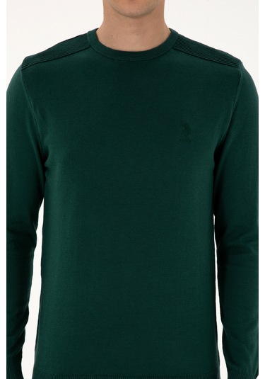 U.s. Polo Assn. Erkek Yeşil Kazak /triko 50307779-vr054 Yesıl