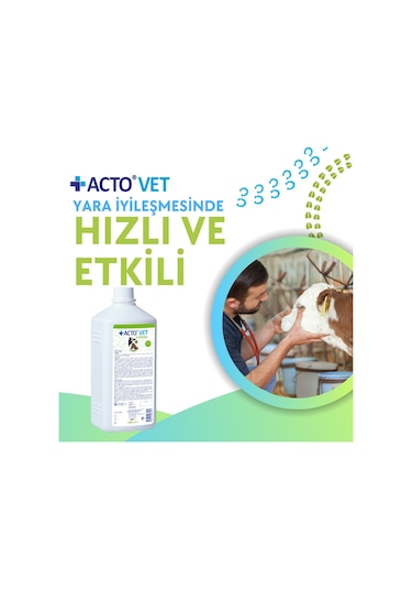 Acto Vet Solution Büyükbaş Hayvanlar İçin Yara Bakım Solüsyonu 1 L