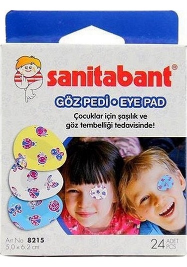 Sanitabant Eye Pad 24 x 4 Kutu Göz Kapama Bandı 96 Adet