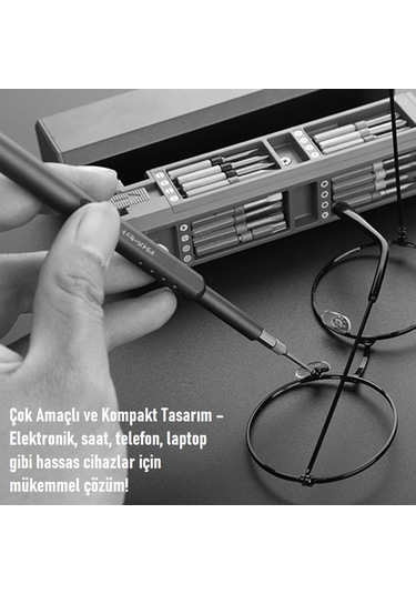 Venaliastore 46 İn 1 Hassas Tornavida Seti Manyetik S2 Çelik