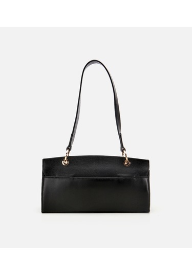 Hotiç Kadın Deri Siyah Kilit Detaylı Omuz Çantası 03cah316340a100 03cah316340a100 Siyah