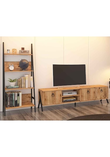 Avmpark Yanke Tv 180 Atlantik Çam + Kitaplık