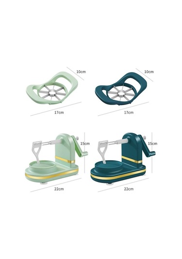 Tongxida Açık Yeşil Elma Soyucu, Döner Meyve Soyucu, Elma Dilimleme Makinesi, Mutfak Aletleri/ Açık Yeşil