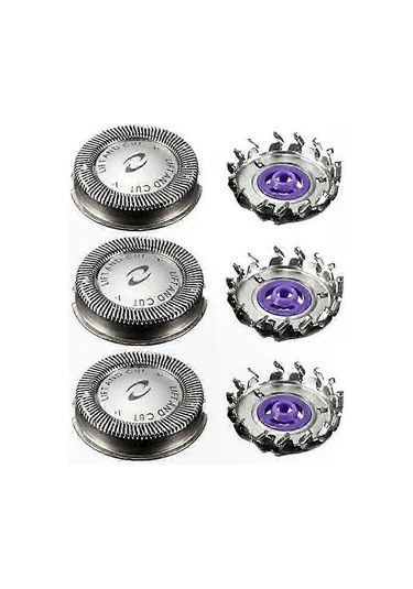 Hq Serisi Tıraş Makineleriyle Uyumlu Yedek Tıraş Makinesi Başlıkları, 3'lü Paket