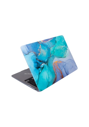 Macbook Pro Kılıf 13 İnç M1-m2, Marble15nl Type-c'li Model A2338 A2289 A2251 A1706-08 A1989 A2159 İle Uyumlu Açık Yeşil
